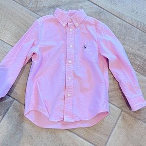 Polo Ralph Lauren Big Boys Embroidered Pony Logo Cotton Oxford Shirt